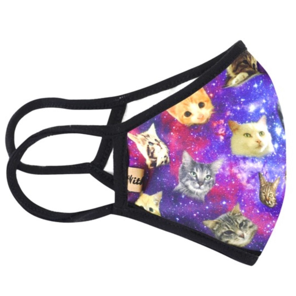 IN STOCK FAST SHIP Cat Lover Fashion Face Mask - Picture 2 of 9
